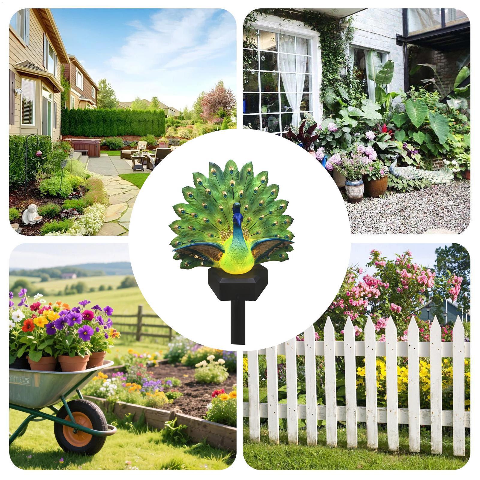 Solar Powered Bird Decor Solar - Outdoor Power Stake recension och pris