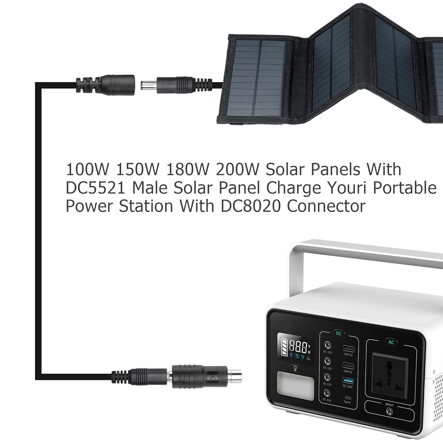 DC Power 5.5mm X 2.1mm Female  - Portable Generator Inverter recension och pris