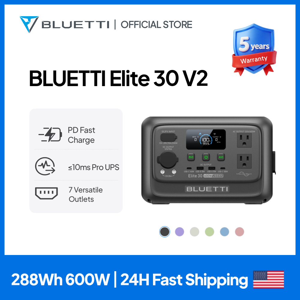 【Renew】BLUETTI Elite 30 V2 Por - Portable Generator Inverter recension och pris
