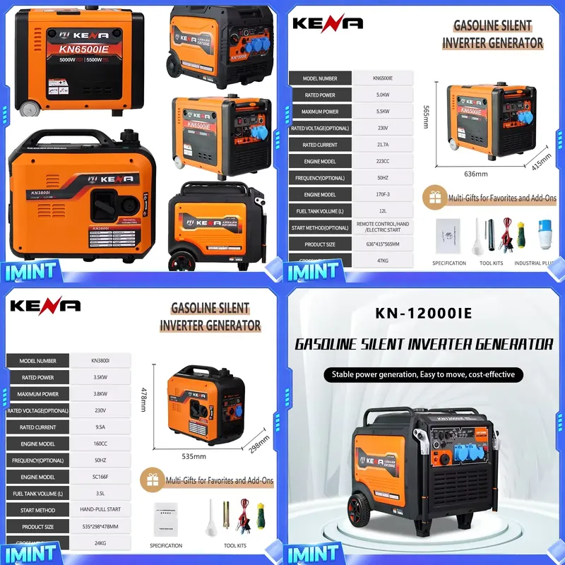 3.5kW 6.5kW Dual-Fuel LPG/CNG  - Portable Generator Inverter recension och pris