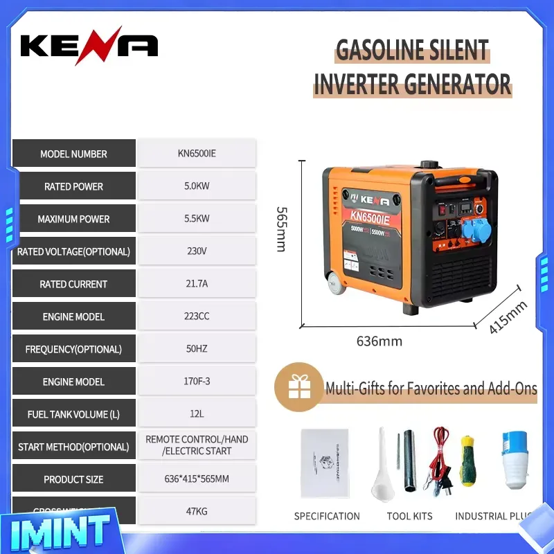 3.5kW 6.5kW Dual-Fuel LPG/CNG  - Portable Generator Inverter recension och pris