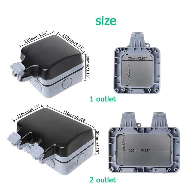 EU KR Outdoor Wall Waterproof  - Outdoor Power Plus recension och pris