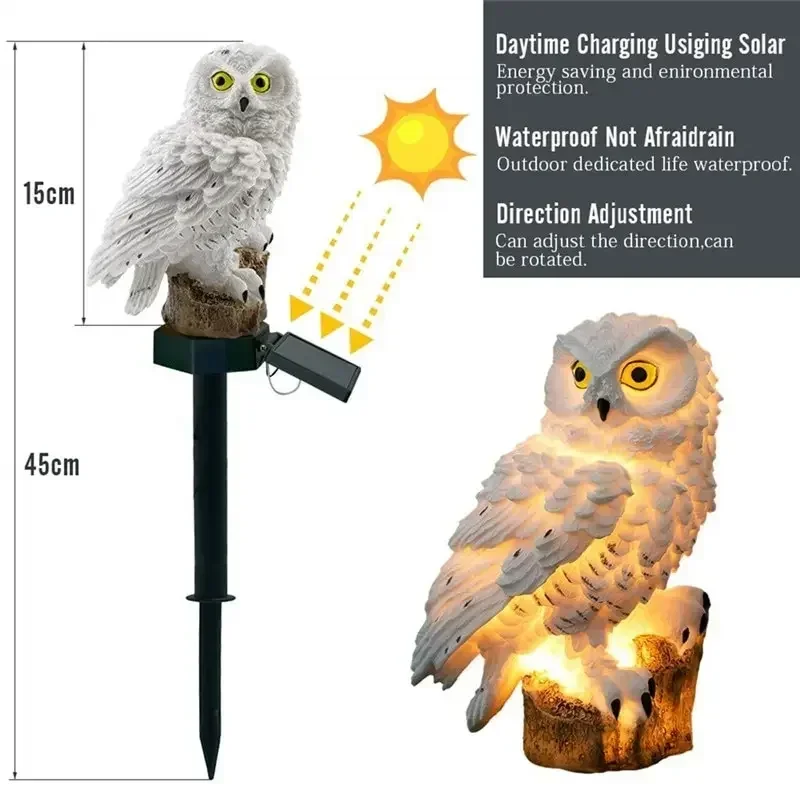 Solar Owl Ground Light LED Out - Outdoor Power Stake recension och pris