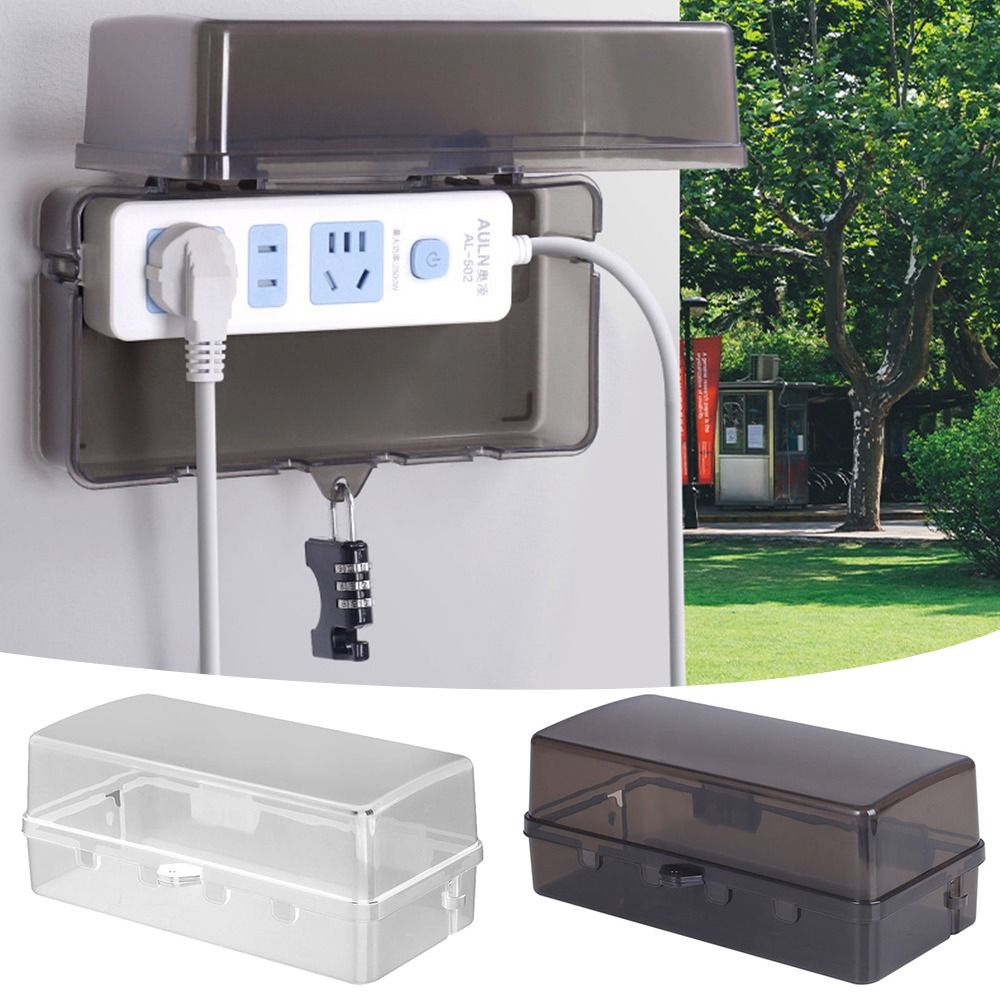 Portable Plastic Plug Box Anti - Outdoor Power Point Cover recension och pris