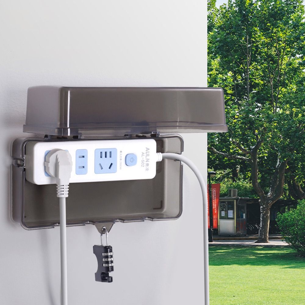 Portable Plastic Plug Box Anti - Outdoor Power Point Cover recension och pris