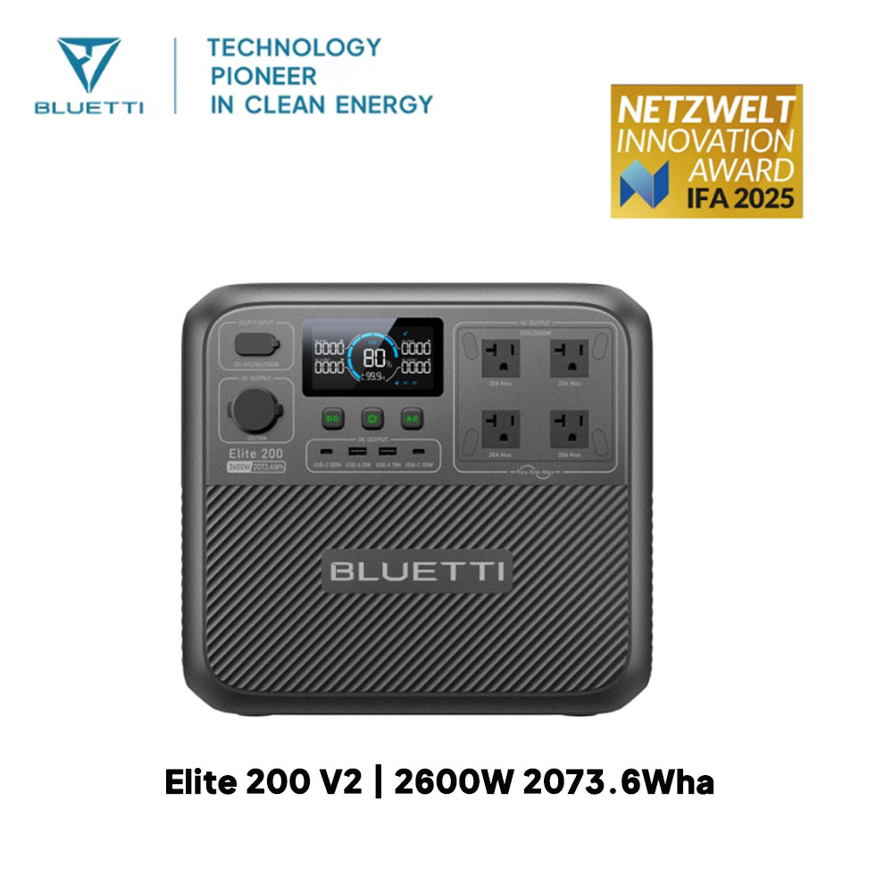 【Renew】BLUETTI Elite 200 V2 Po - Portable Generator Inverter recension och pris