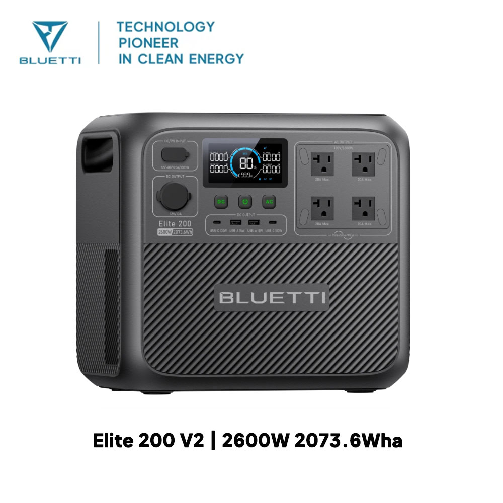 【Renew】BLUETTI Elite 200 V2 Po - Portable Generator Inverter recension och pris