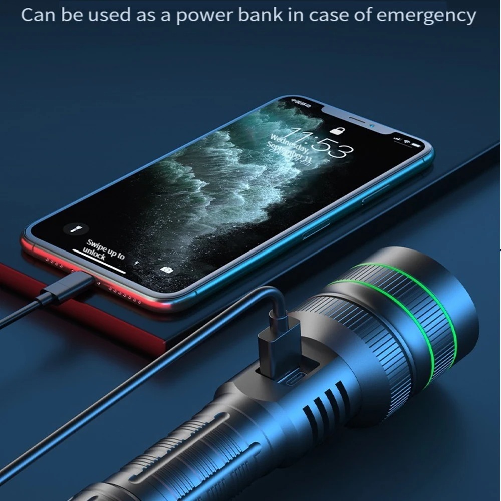 Powerful LED Flashlight Zoomab - Outdoor Power Inc recension och pris